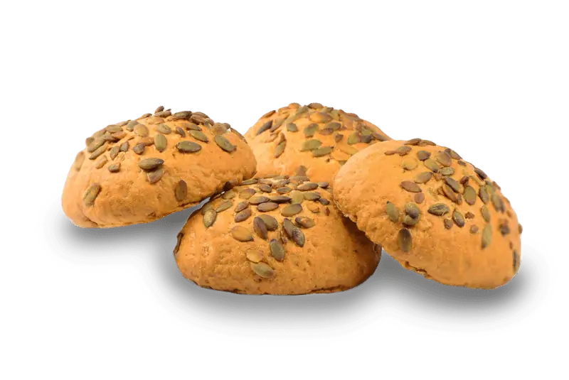 Glutenvrije bruine bollen pompoenpitten