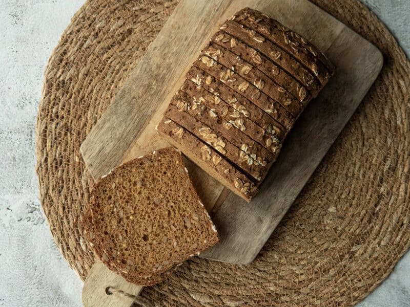 Glutenvrij vitalbrood van bovenaf.
