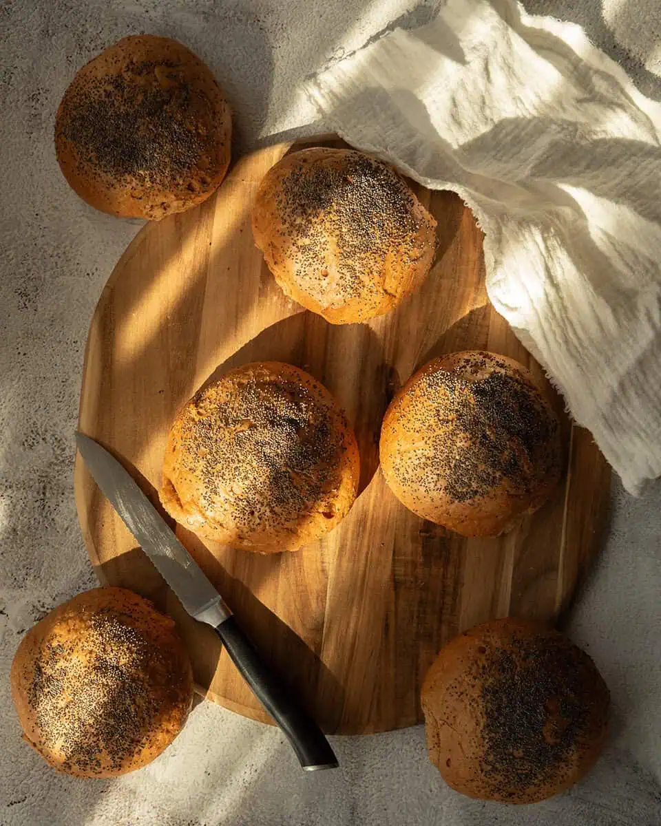 Glutenvrije bollen met maanzaad