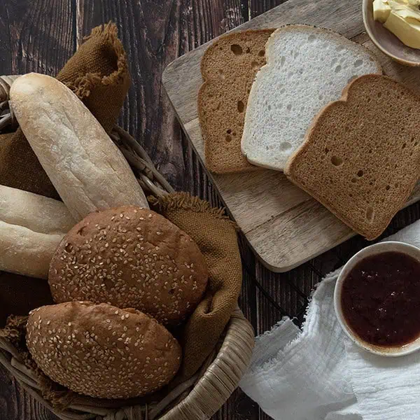 Glutenvrij en eiwitarme broden, bollen en pistolets